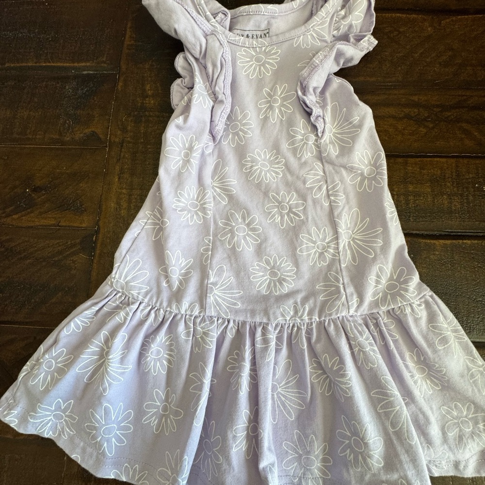 Andy & Evan Lavender Floral Kids Dress